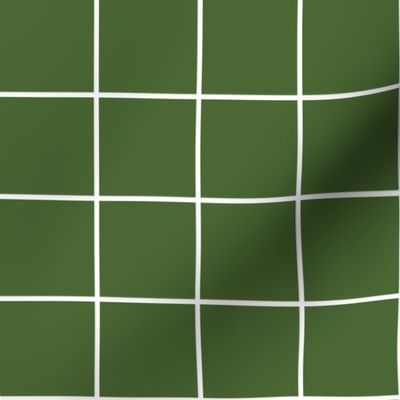 hunter green windowpane grid 2" reversed square check graph paper