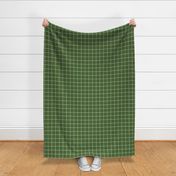 hunter green windowpane grid 2" reversed square check graph paper