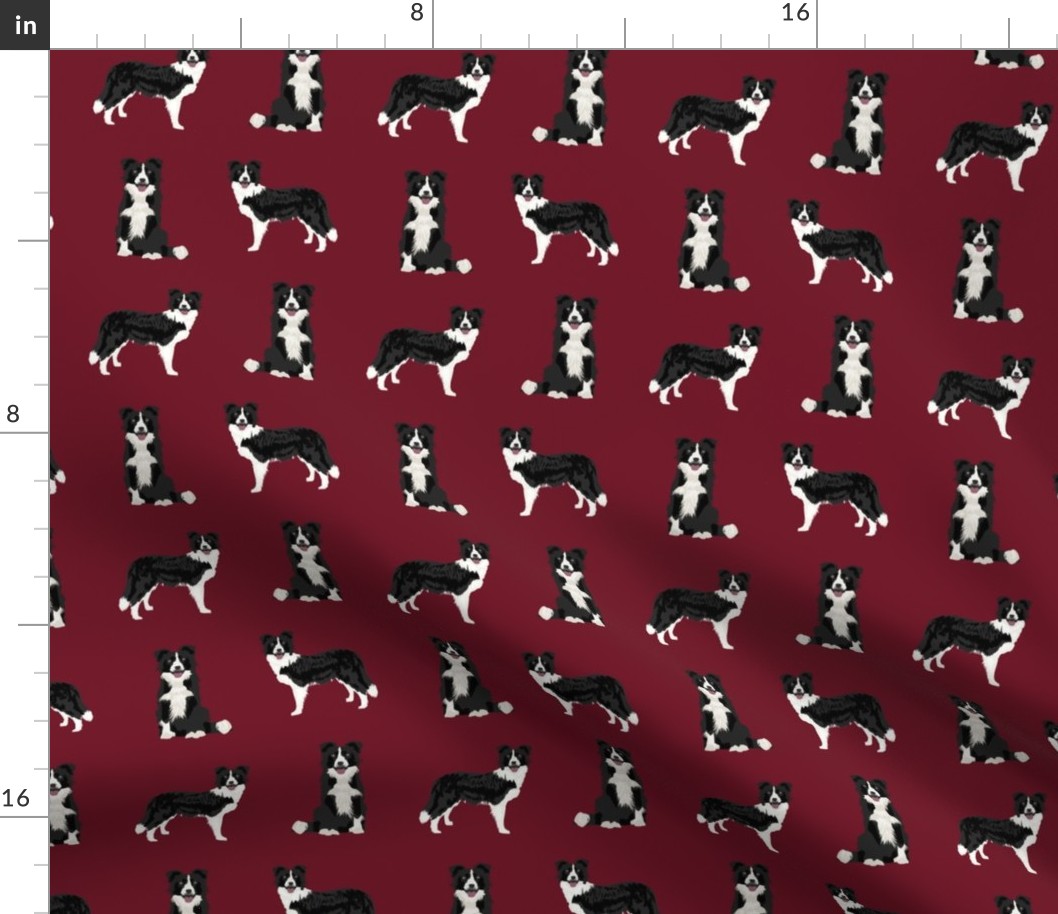 border collie dog breed fabric pet lovers sewing projects ruby