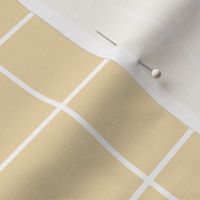 creamy banana windowpane grid 2" reversed square check graph paper