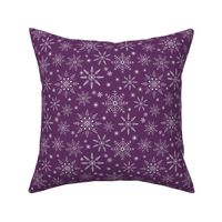 Snowflakes - plum