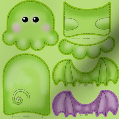 Cute-thulhu Cthulhu Cut and Sew Doll