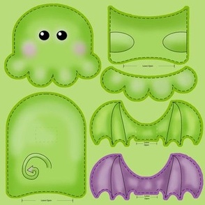 Cute-thulhu Cthulhu Cut and Sew Doll