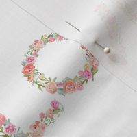 LOVE Watercolor Floral Letters
