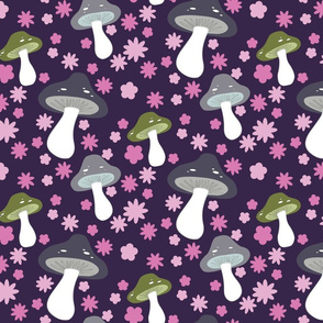 mushrooms (purple)