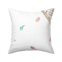 42" x 36" Dream Catcher Blanket Panel – Pink Mint Aqua Feathers Baby Girl Crib Bedding