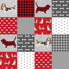 basset hound pet quilt a cheater quilt dog breed fabric wholecloth