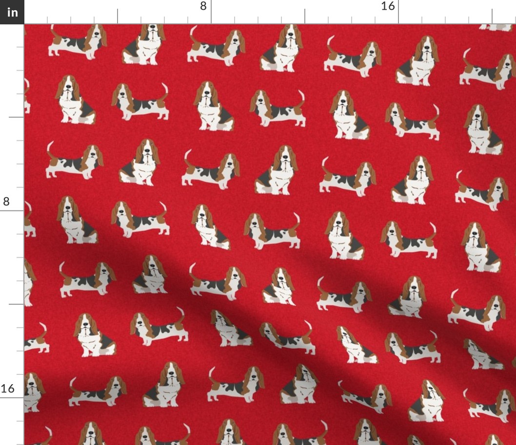 basset hound pet quilt a dog breed fabric coordinate