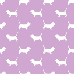 basset hound pet quilt c silhouette dog breed fabric coordinate