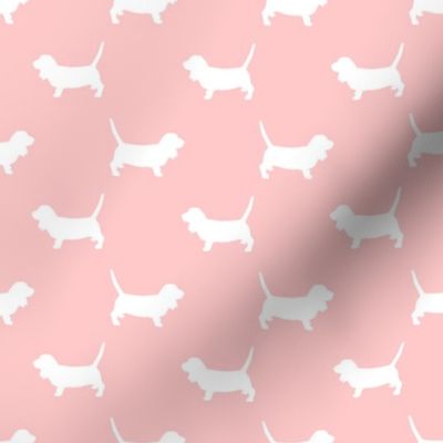 basset hound pet quilt d silhouette dog breed fabric coordinate