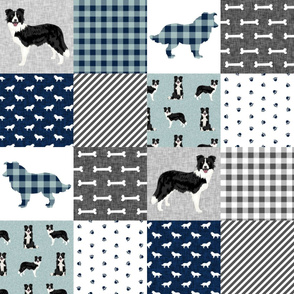 border collie pet quilt b cheater quilt dog breed nursery fabric