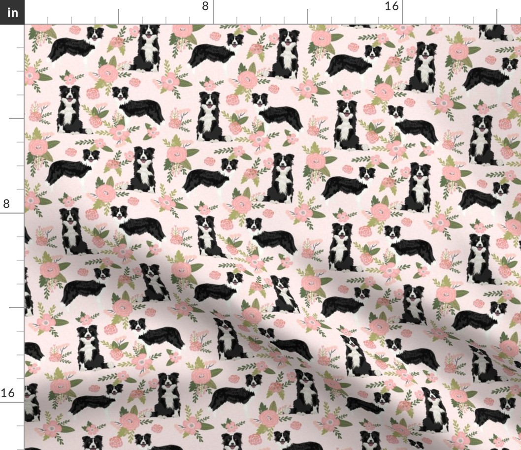 border collie pet quilt d quilt coordinate dog breed nursery fabric floral