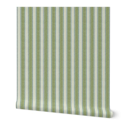 greenery stripe Wallpaper | Spoonflower