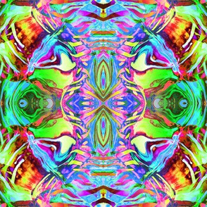 KOI ABSTRACT kaleidoscopic multicolor bright psychedelic
