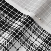 Ogilvy black and white tartan, 6"