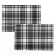 Ogilvy black and white tartan, 6"