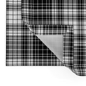 Ogilvy black and white tartan, 6"