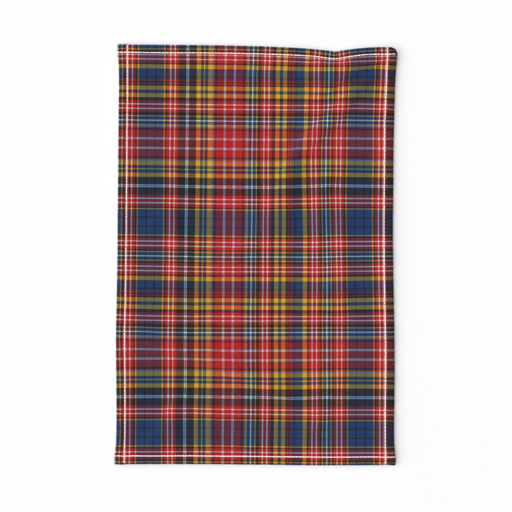 Ogilvie red/blue complex tartan, 12"