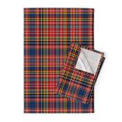 Ogilvie red/blue complex tartan, 12"