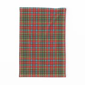 Ogilvie red/aqua tartan, 6" bright