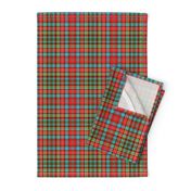 Ogilvie red/aqua tartan, 6" bright