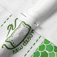 Cut & Sew Plush Dragon Green