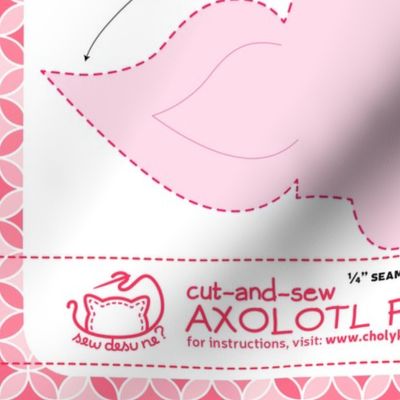Cut & Sew Pink Axolotl Plush