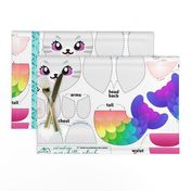Cut & Sew Rainbow Mer-kitty Plush