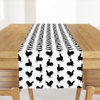 Vintage Rooster Silhouettes