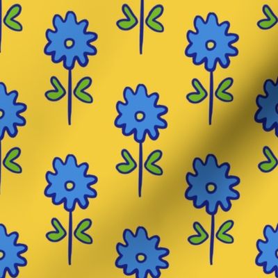 single suzani motif SMALL yellow blue-01