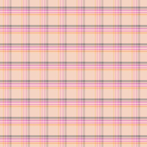 F-Peach Plaid