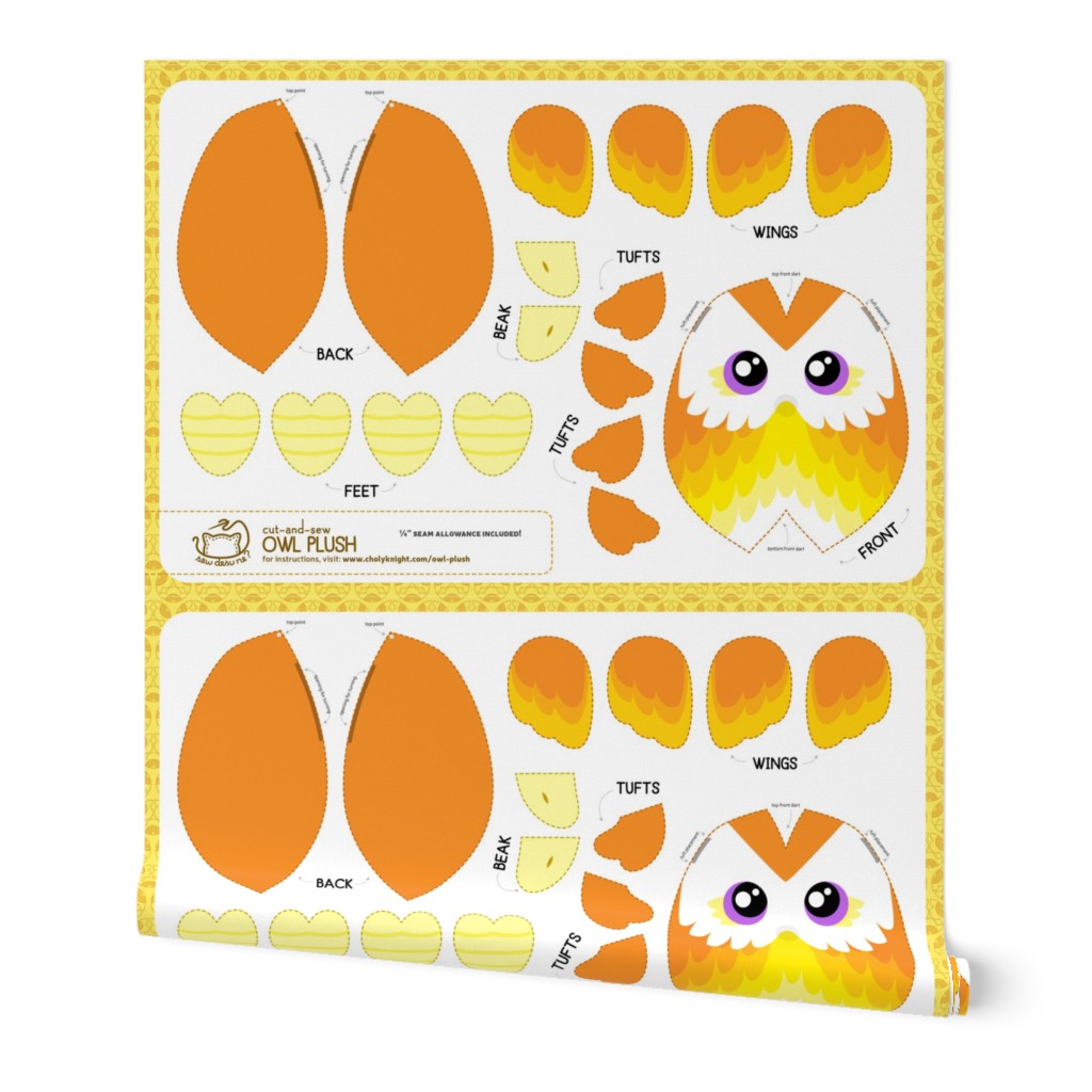 Cut & Sew Owl Plush Candy Corn