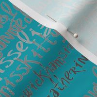 Pride &Prejudice teal