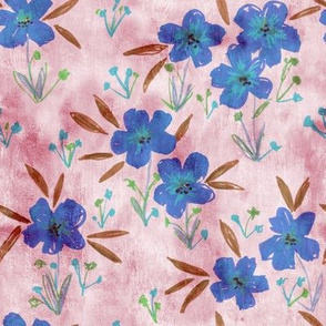 leila floral bluebell