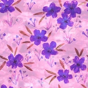 leila floral pink purple