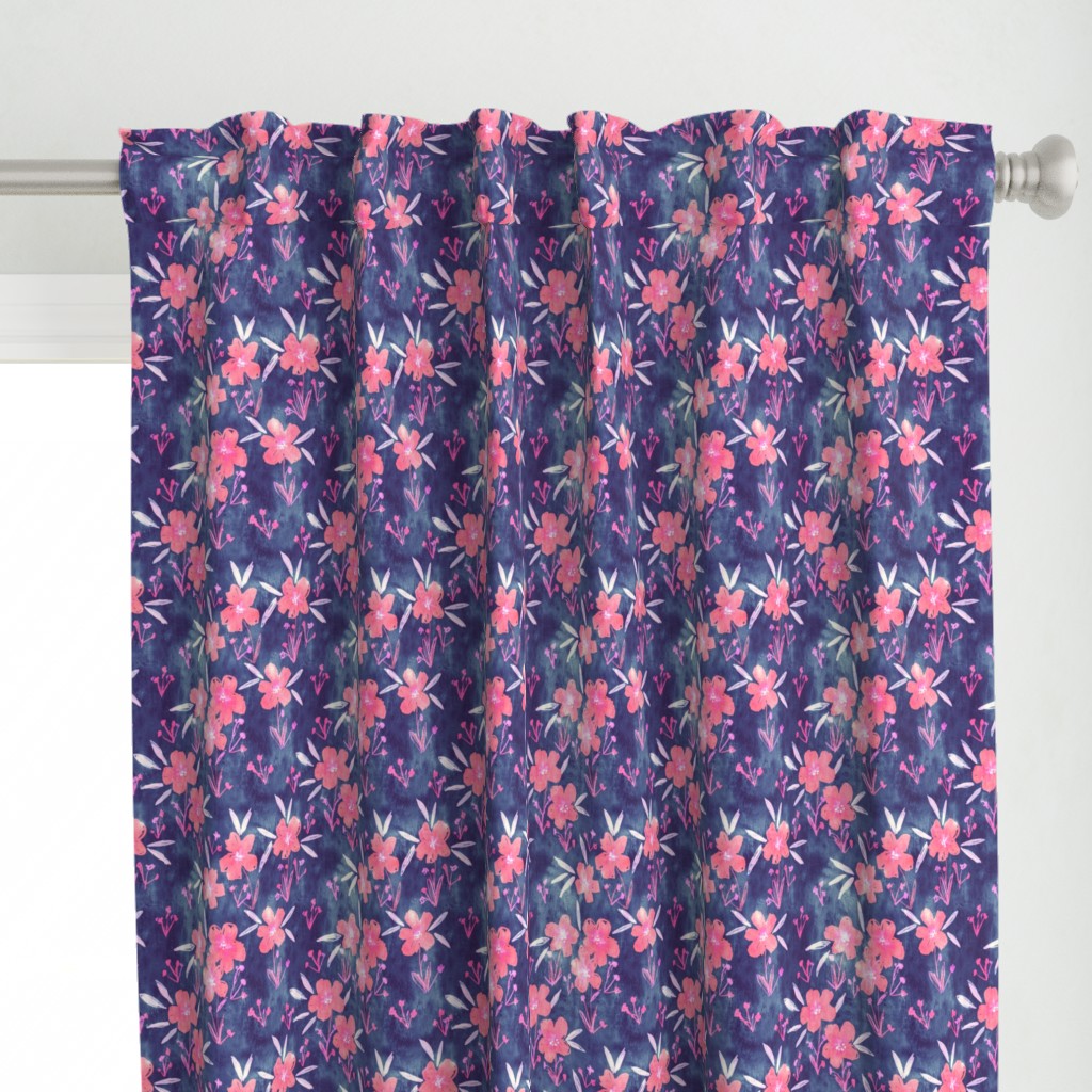 leila floral blue pink