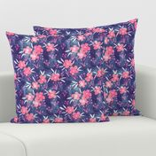 leila floral blue pink