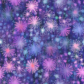 love floral purple