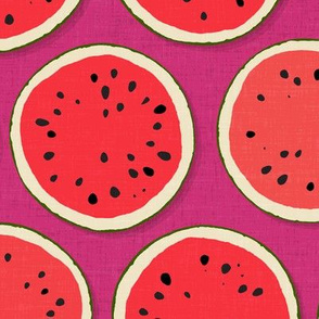 watermelon polka pink