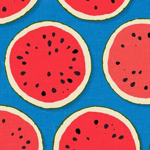 watermelon polka blue