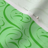 Rolling  Hills and Valleys on Pastel Green