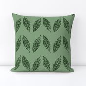 tropical leaves green and emerald