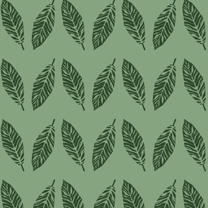 tropical leaves green and emerald