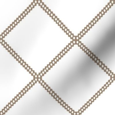 beige diamond lattice fretwork ogee diamond pattern