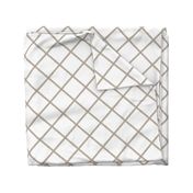 beige diamond lattice fretwork ogee diamond pattern