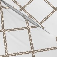 beige diamond lattice fretwork ogee diamond pattern