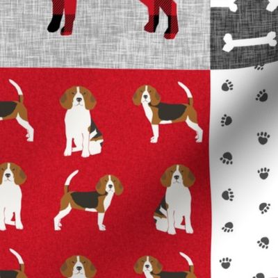 beagle  pet quilt a dog breed fabric cheater quilt wholecloth