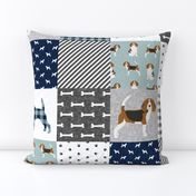 beagle  pet quilt b dog breed fabric cheater quilt wholecloth