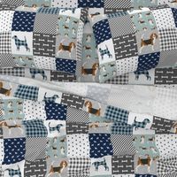 beagle  pet quilt b dog breed fabric cheater quilt wholecloth
