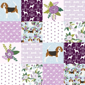 beagle  pet quilt c dog breed fabric cheater quilt wholecloth